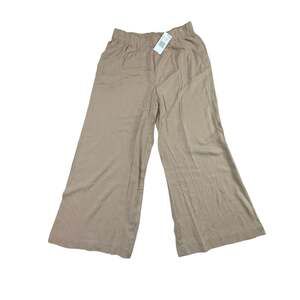 Double Zero Women's Wide Leg Elastic Waist Lounge Pants in Dark Taupe